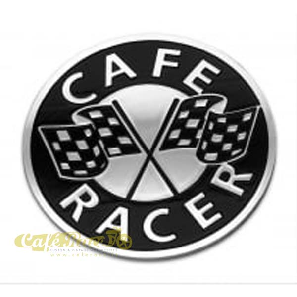 Aluminium Cafe Racer Emblem Tankemblem Café Racer Raceflag 